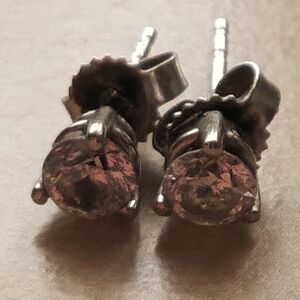 Diamond stud earrings